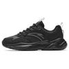 Cushioning Abrasion Resistant Breathable Low Top Casual Shoes Women's Black 922328815-5