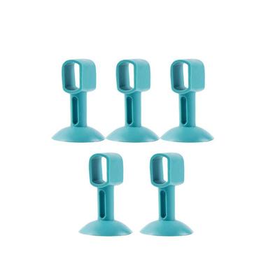 Pack of 5 Anti Collision Silicone Door Handle Stopper Low Noise Protection Pad Suction Cup Cabinet Detachable Washable