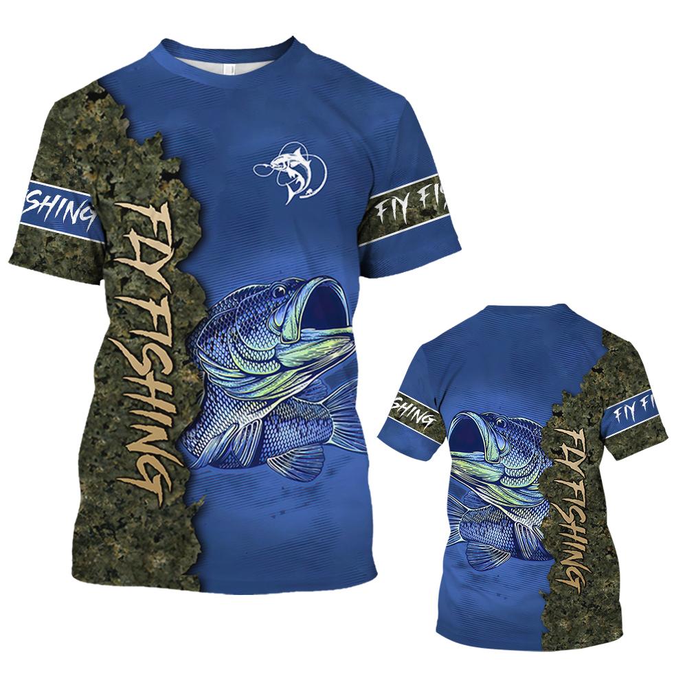 T-shirt Estiva da Uomo Girocollo Manica Corta Stampata in 3D
