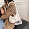 Pouch Handbag Plush Underarm Bag Solid Color Shoulder Bag Women Crossbody Bag Koran Style Handbag