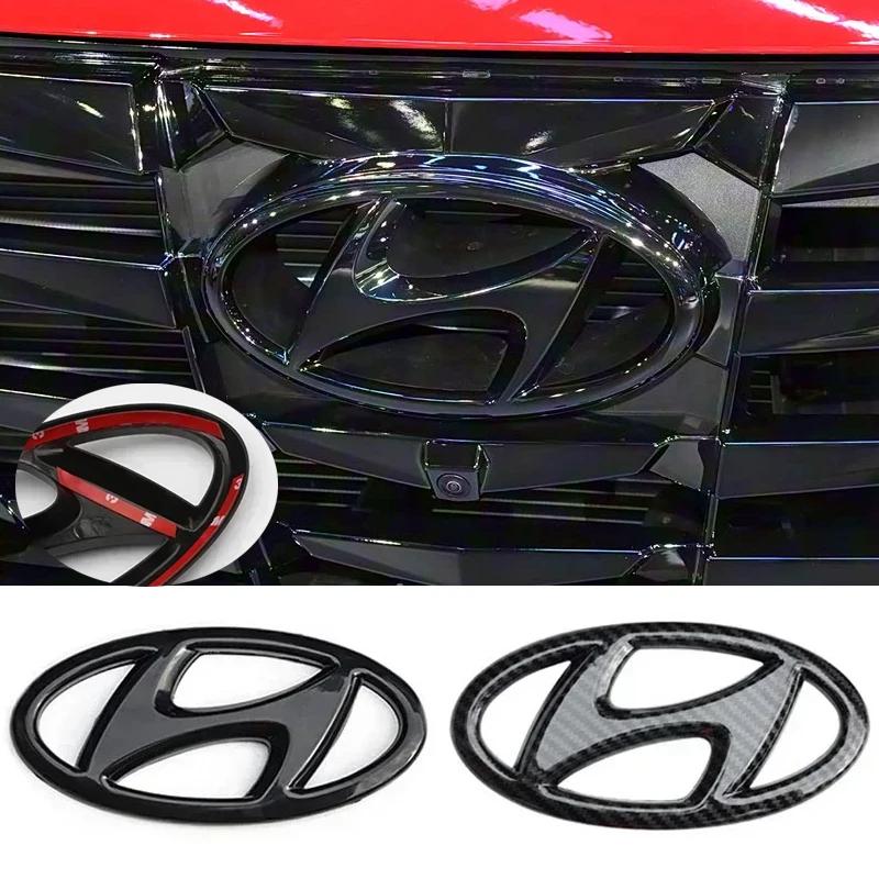 Car Front Rear Emblem Steering Wheel Sticker for Hyundai Elantra Sonata Verna IX35 Tucson IX25 Santa Fe Lafesta Modification AAA1