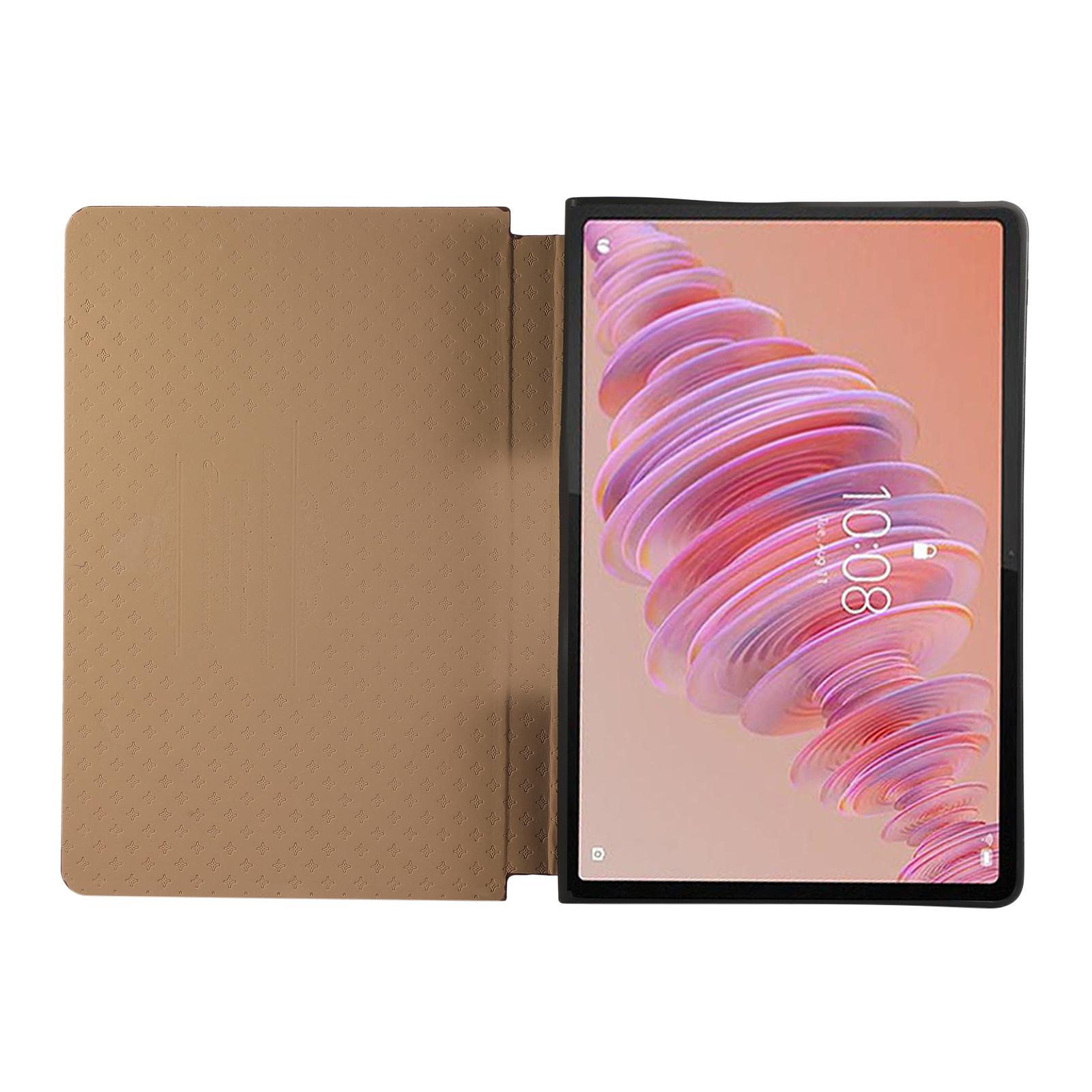 

For Lenovo Tab Plus Stand Case Anti-Scratch PU Leather Tablet Flip Cover Black