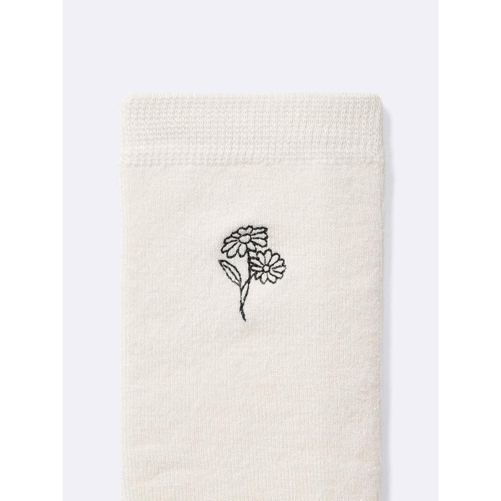 GU by Uniqlo Style Heat Crew Socks  Back Motif 