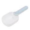 Dog Food Scoop Multifunction Clip Design Long Handle Pet Food Can Spoon for Cats Dogs Pets(White Blue )