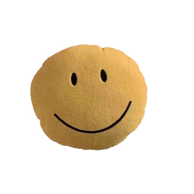 Happy Face Smiley Stuffed Toy Girl Children Bedroom Decoration Sofa Backrest