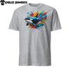 Colorful Orca Killer Whale Unisex T-Shirt | Vibrant Splash Design Short Sleeve
