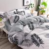Plant Cashmere Sanded Four-Piece Bedding Set for Dorms & Homes