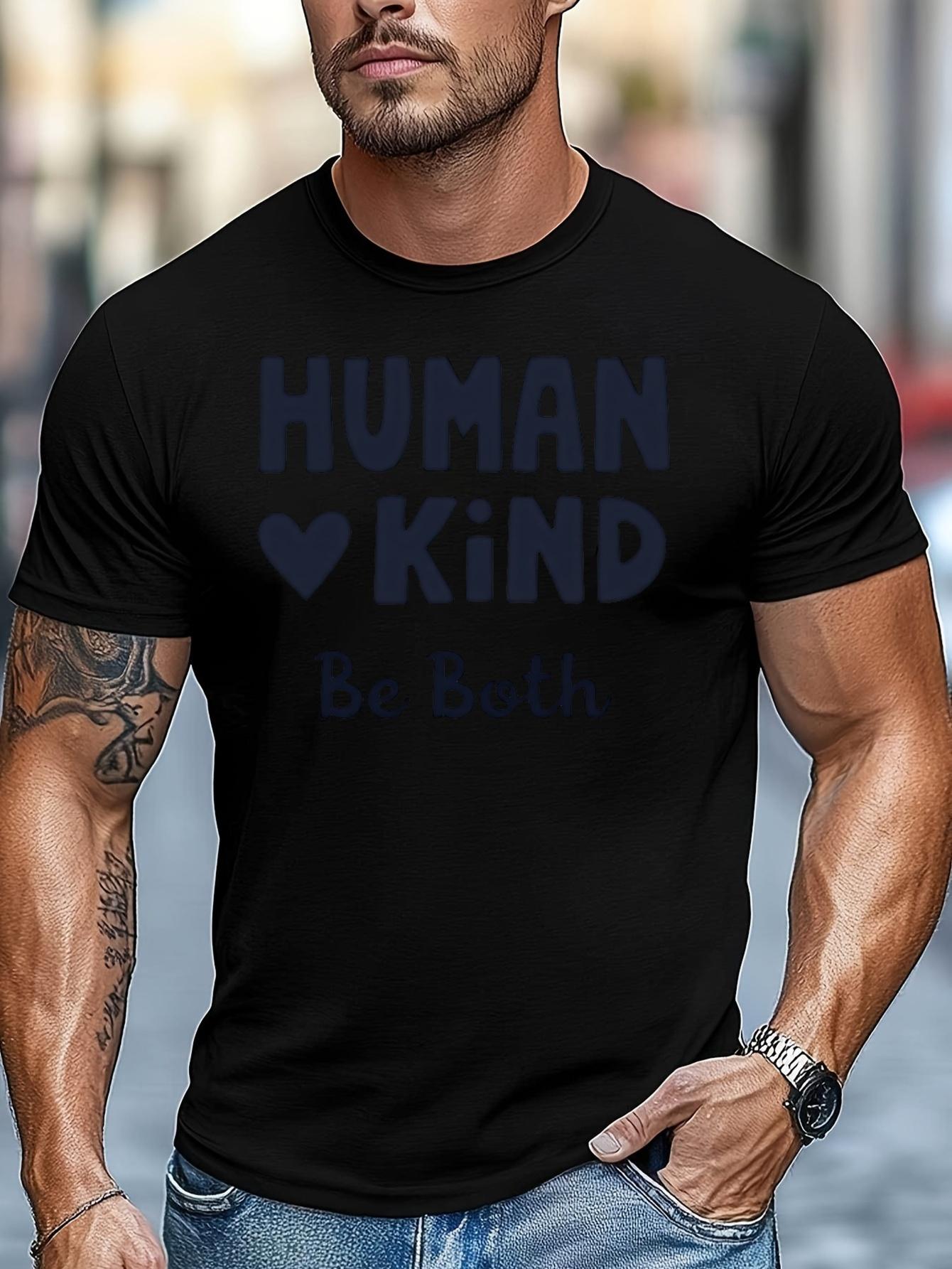 Black T-shirt - Be Both KIND Graphic Tee XXL