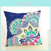 Versatile Cotton Linen Geometry Painting Pillow Case New Case 45*45 For Home Decor