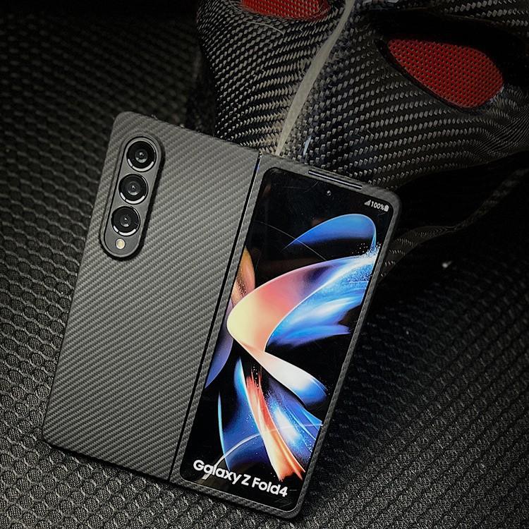 Suitable for Samsung W25 Mobile Phone Case Magnetic Suction Zfold5 Ultra-thin Anti-drop Kevlar Aramid Fiber Protective Case W25