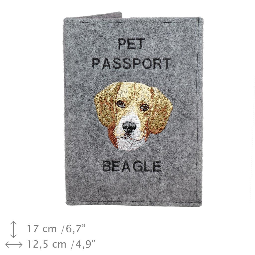Beagle - Dog passport case, document case, gift for the traveller from the Art-Dog brand
