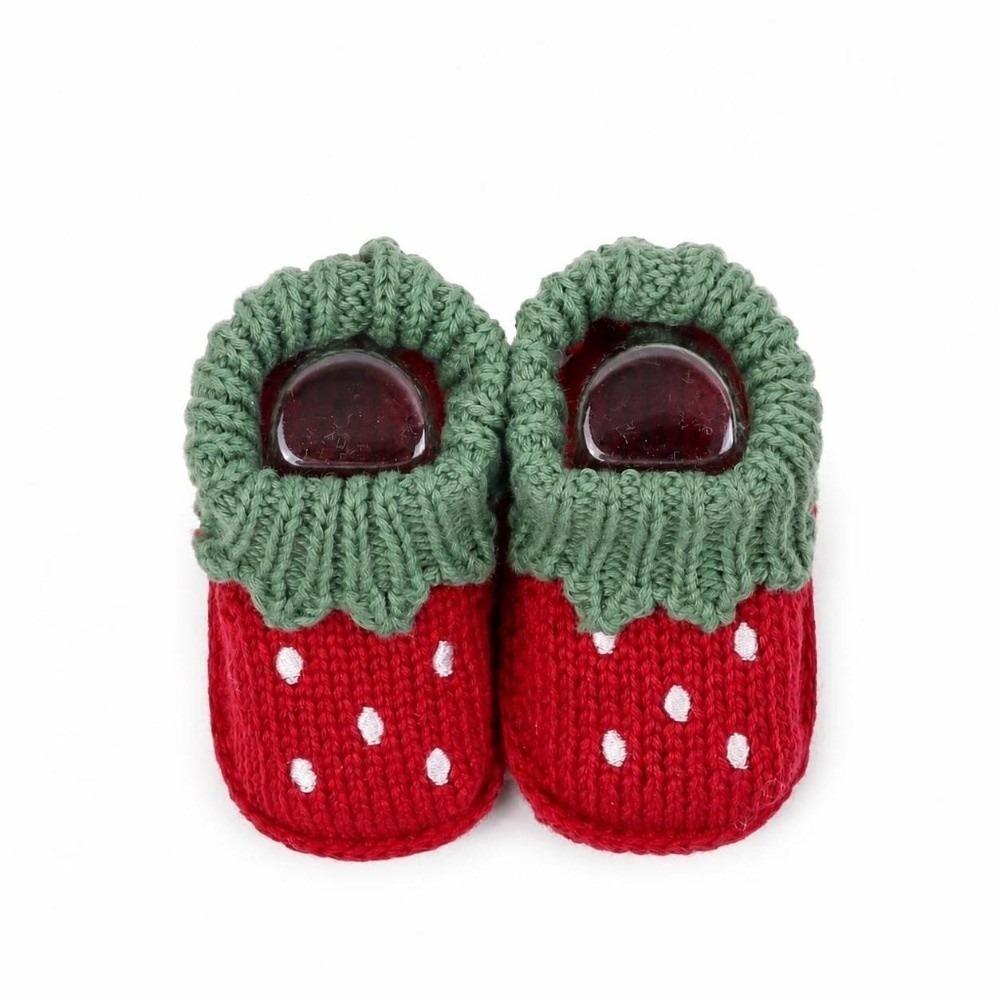 1 Pair Cartoon Pattern Infant Pre-walkers Anti-slip Design Toddler Sock Shoes  for 0-3 Months Baby