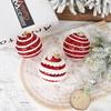 New Pink Christmas Tree Ornaments Shatterproof Foam Candy Crutch Xmas Tree Hangings Pendant Xmas Decorations DIY Christmas Ball