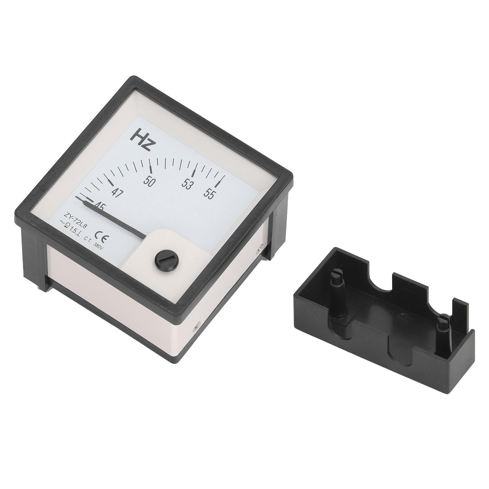 

AC Frequency Meter 45 To 55Hz 1.5 Class Accuracy 72x72mm Panel Frequency Tester AC380V