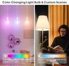 Tuya Smart E14 RGB LED Candle Bulb 5W WiFi/Bluetooth Control Dimmable Crystal Lamp Works with Alexa Google for Bedroom Living Room Lighting