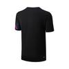 Li-Ning Round Neck Short Sleeve Mid Waist Tied Casual Sports Suit Men Suit Black AATU053-1