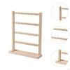 Earring Display Stand for Selling with Hooks Stable Sturdy Wood Rack Bracelets