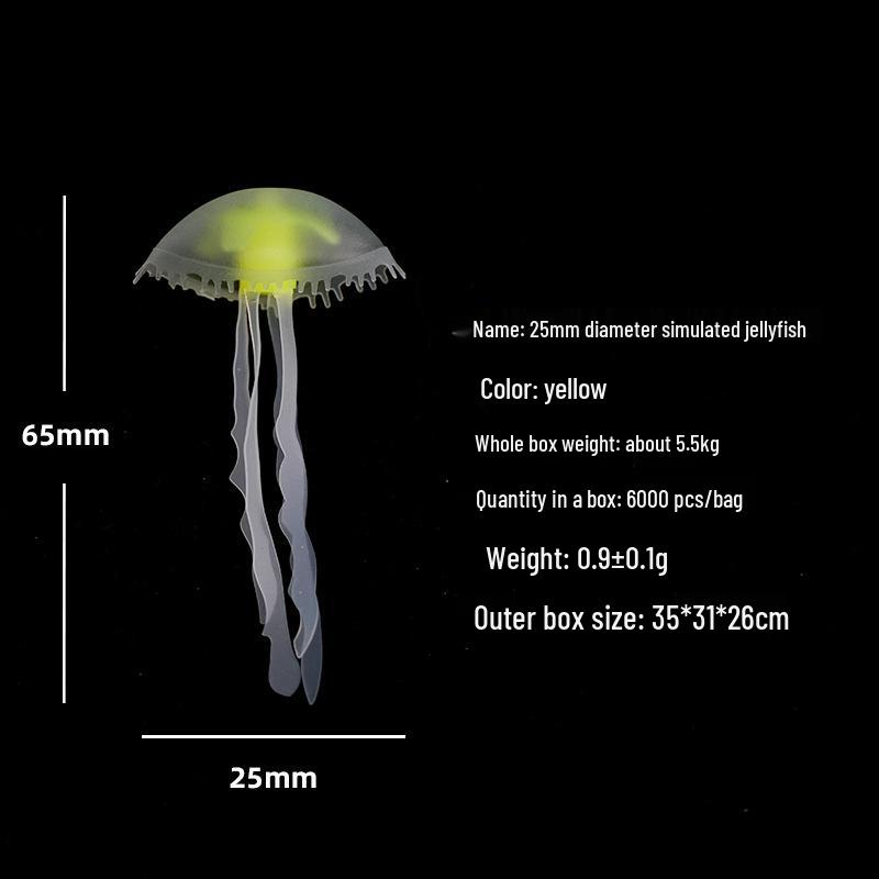 Mini Luminous Jellyfish Lamp - Small Silicone LED Decoration