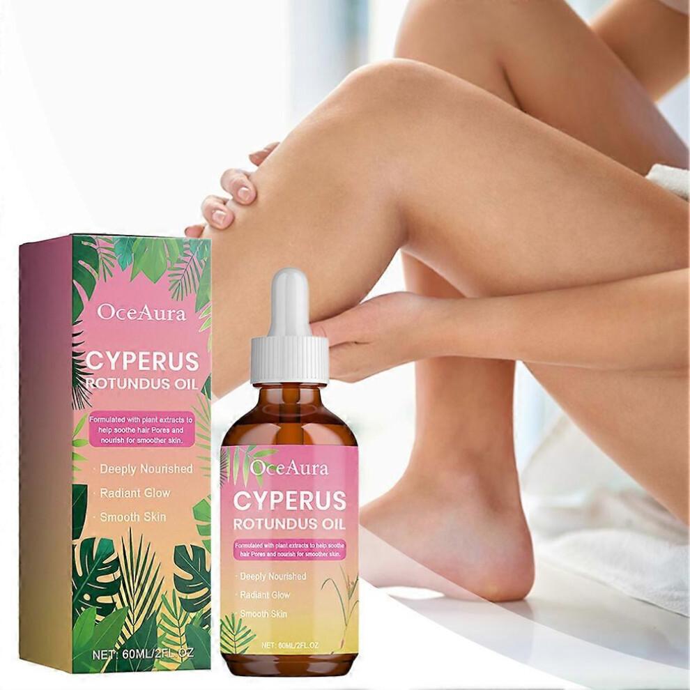 Cyperus Rotundus Oil for Hair Removal, Natural Hair Inhibitor Serum, Slows & Reduces Hair Regrowth for Face & Body
