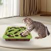 Cat Puzzle Toy Felt Puzzle Box Maze Holes Toys Cat Exercise Toy With Ball  Interactive Funny Combination Set Cat Scratching Post