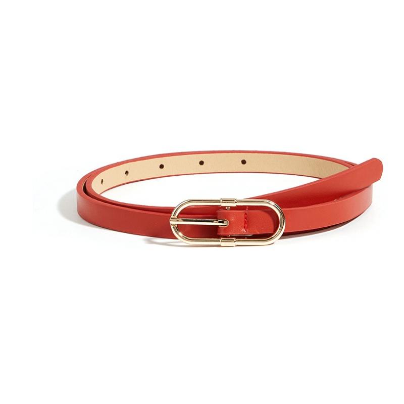 Fashionable Retro Versatile Pin-Buckle Decorative Slim Belt Korean-Style Trendy Minimalist Everyday Thin Commuter Belt for Women
