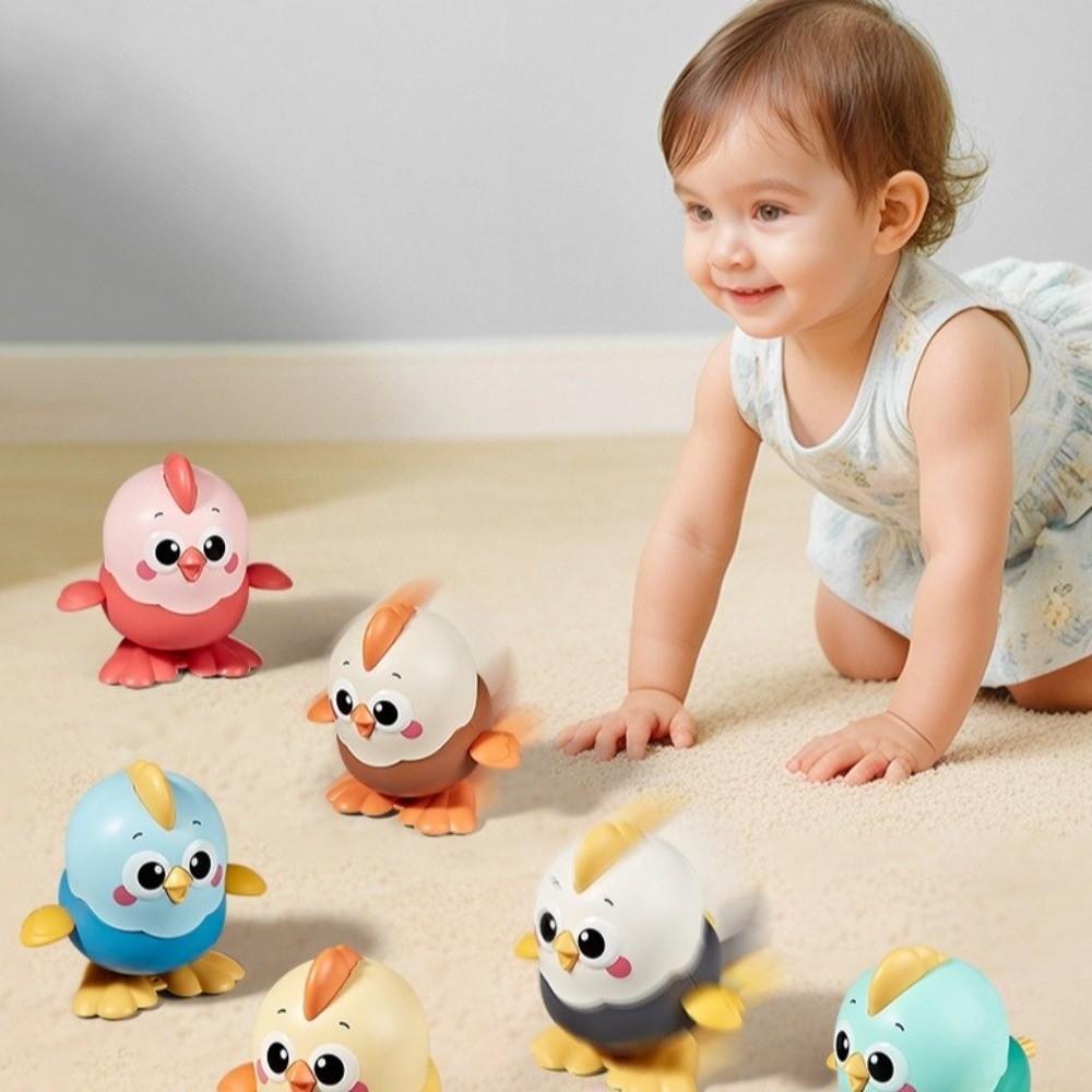 Colorful Chick Coil Toy Walkable Small Animal That Can Move  Children's Gift