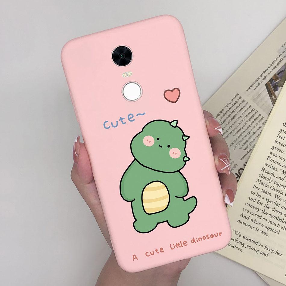 Cute Cartoon Case For Xiaomi Redmi 5 Plus Case Soft Painted Matte Silicone Back Cover For Redmi5 Plus Redmi 5+ Phone Cases Funda