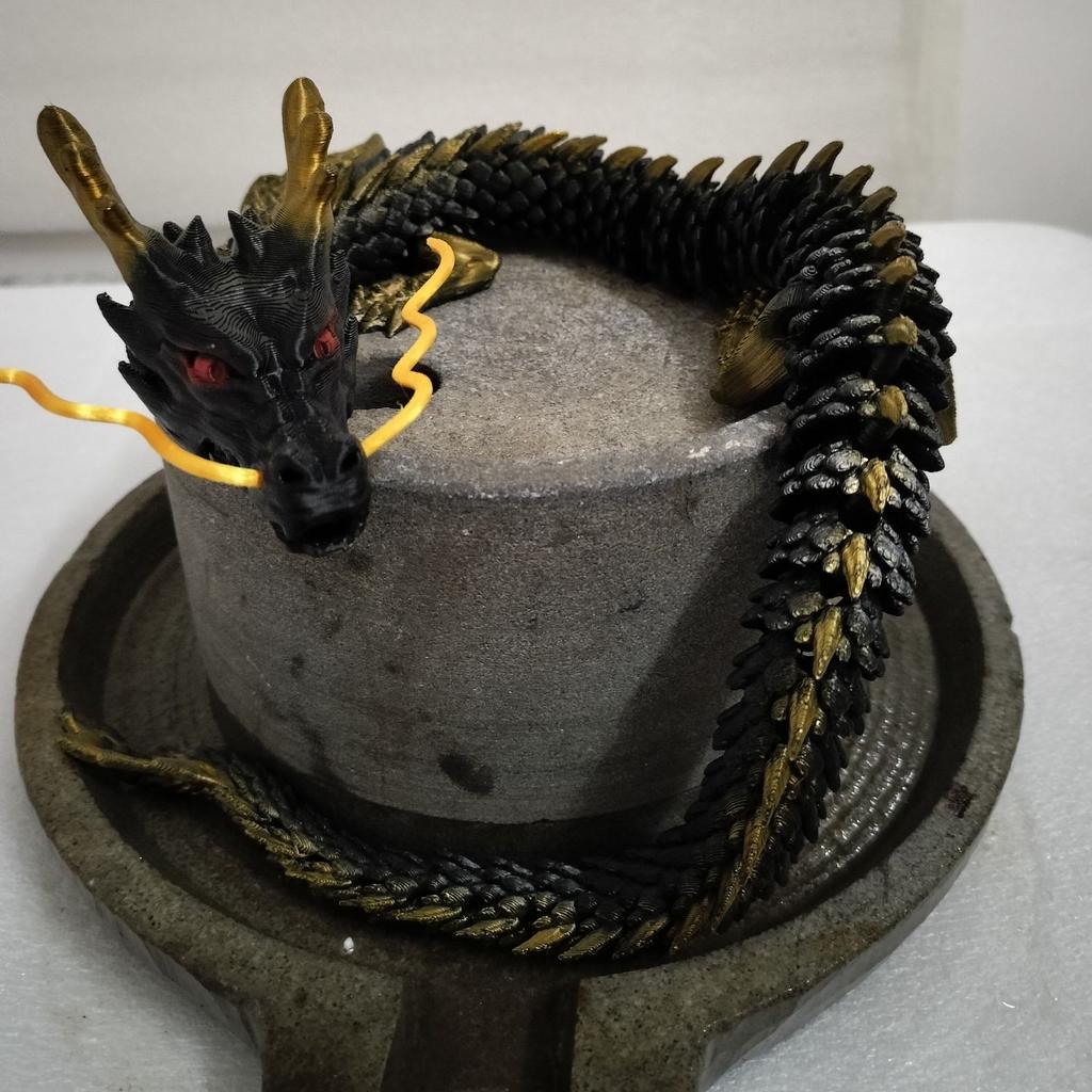 3D Dragon Ornament Moveable Body Joints Desktop Fish Tank Aquascaping Bonsai Decoration Lucky Dragon Crafts Home Decoration Gift