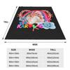 Karol G Flannel Blankets Singer Pink Hair Warm Soft Throw Blanket for Outdoor Travel Graphic Bedspread Sofa Bed Cover