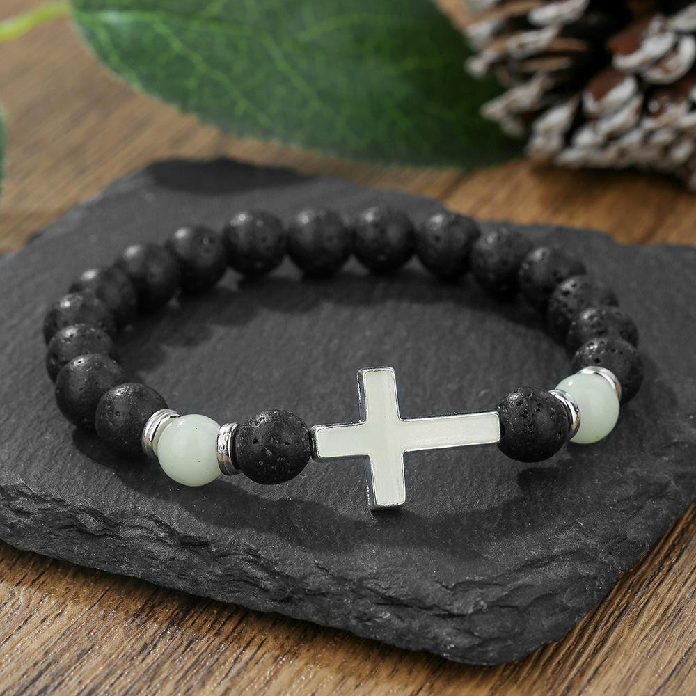 JYL TS Bracelet  Men's Volcanic Beaded Design Enhances Stability