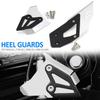 New Black Titanium Left Right Heel Guard Foot Peg Bracket Rear Set Fits For BMW F650GS F700GS F 650 700 GS F800GS F 800 GS ADV