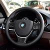 Interior Steering Wheel Cover Carbon Fiber Decal Trim For BMW 5 Series 2011-2016