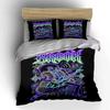 Skeleton playing electric guitar. Bedding sets Duvet cover sets Duvet covers Pillowcases(1 * Duvet Cover 2 * Pillowcases, without duvet insert)