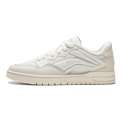 Li Ning Weiwu Pros Amortecimento Resistente ao Desgaste Tênis Cano Baixo Tênis Femininos Off-White AEPU062-1