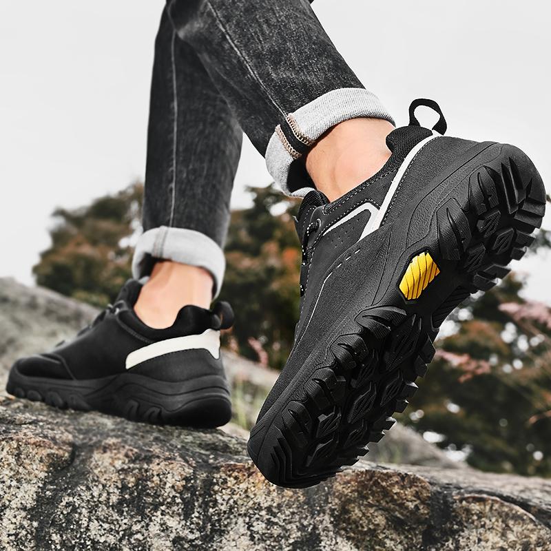 Fashion 2025 Vintage Style Hiking Men Outdoor Waterproof Shoes Versatile Lightweight Non-Slip Sport Trekking Mens Sneakers Size 38-46