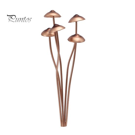 

Грибная металлическая декоративная садовая стойка, нержавеющая, устойчивая к коррозии, простая установка, уличная дорожка, патио, грибная статуя золотистый