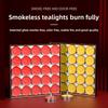 Round Romantic Smokeless Candles, Household Smokeless Candle Lamps, Festival Supplies 50-piece Set