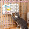 Pet Three-Tier Cat Suction Cup Window Sill Track Toy Ball Cat  Exercise Brain-Teasing Toy Wall-Mounted Self-Entertaining Toy
