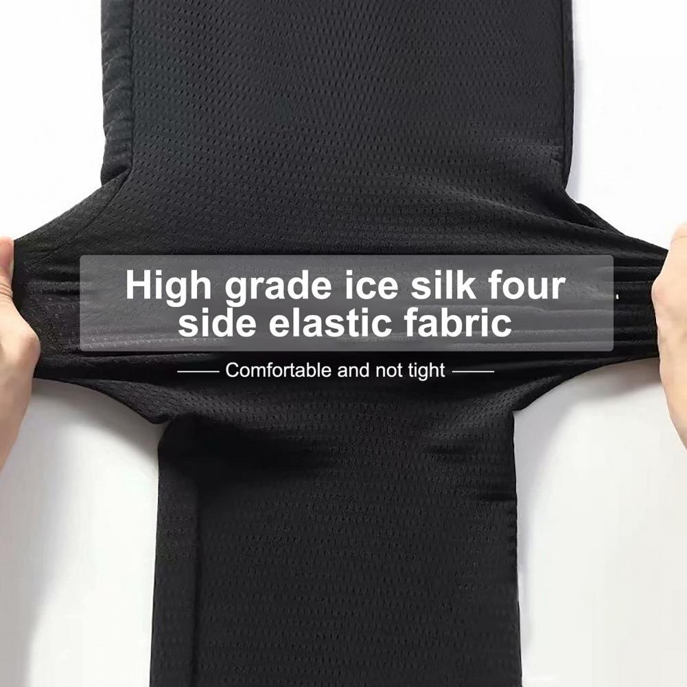Active Shorts Stay Dry Ice Silk Athletic Shorts with Zipper Pockets for Men Summer Running Training Cycling Fitness Shorts