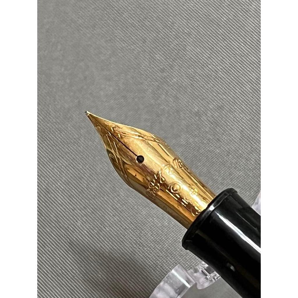 Used Rare New First Model PLATINUM 3776 Gathered Fountain Pen