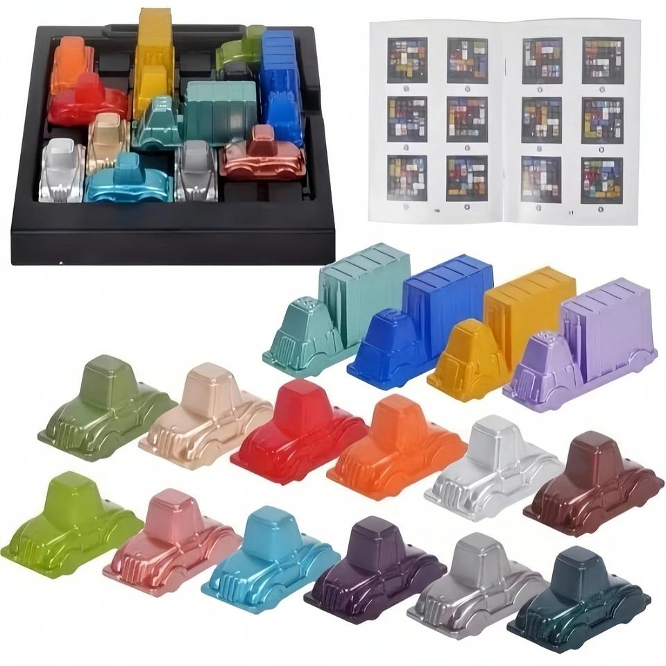 Puzzle Traffic Rush Hour Game for Kids Fun Racing Car Logical Reasoning Strategy Games Toy Educational Challenge for Children