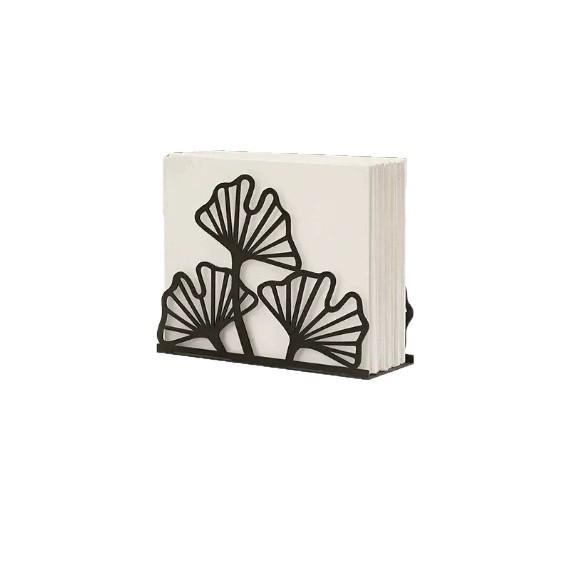 Ginkgo Leaf Metal Napkin Holder: New Chinese Style Towel Rack for B&B or Hotel Display