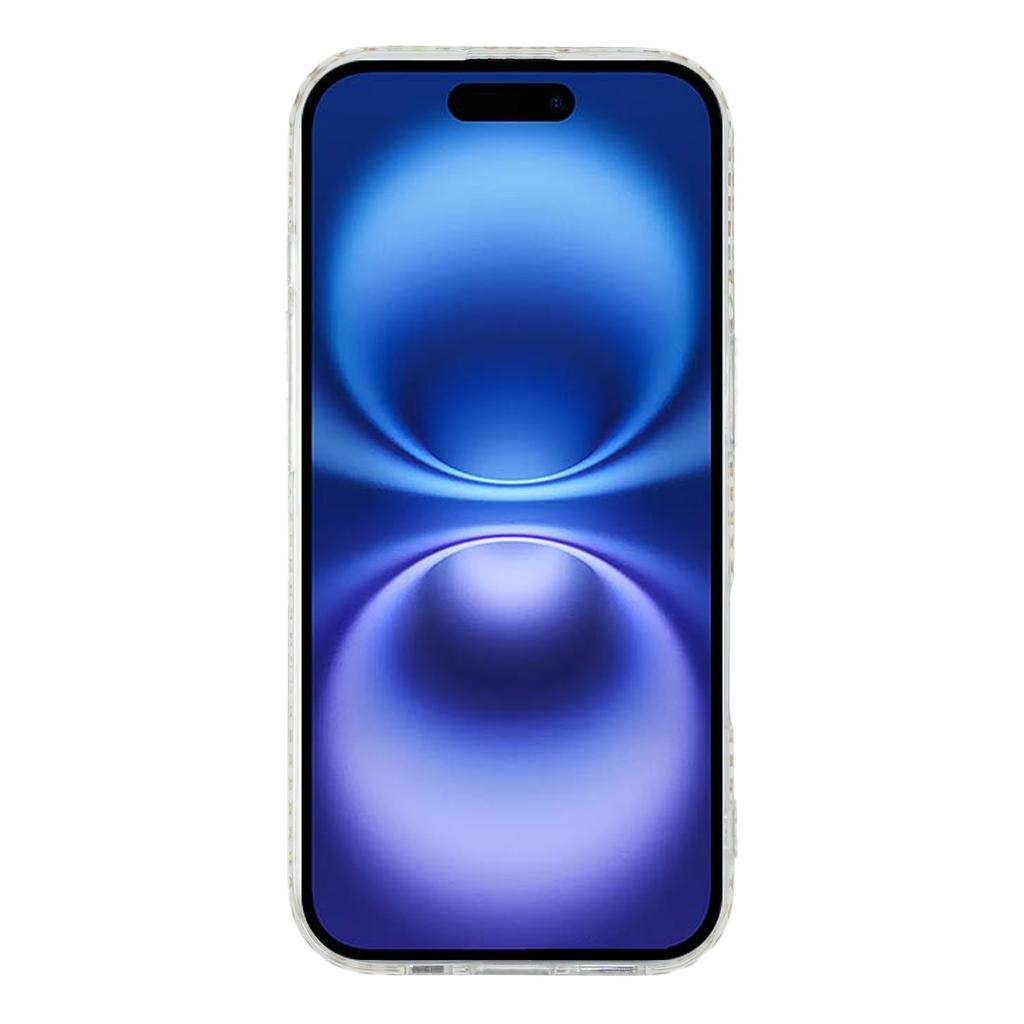 For iPhone 17 Air TPU Case Rhinestone Decor Clear Phone Back Cover,Precise Cutout