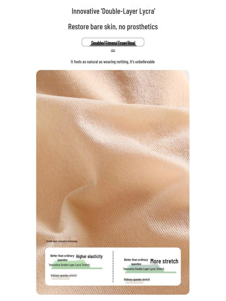 Leggings Nudi a Doppio Strato per Donna - Vellutati, Spessi e Color Carne Naturale per Autunno e Inverno