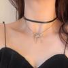 Punk Personalized Star Pendant Black PU Leather Chain Necklace For Women Girl Trend Rock Charm Neck Charm Jewelry Accessories