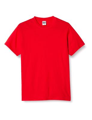Printstar Short Sleeve Lightweight Size L To Japanese Size Men's 4.0 Oz. T-Shirt, Red, (equivalent L), 00083-BBT