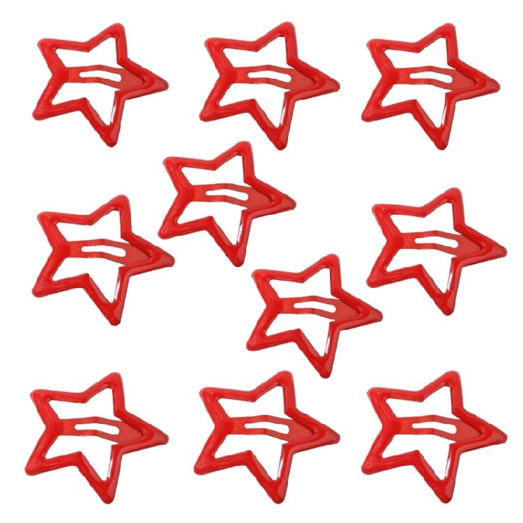 Dopamine Look Star Shape Hairpin Cute Hair Clip Carnival Hairpin for Girls