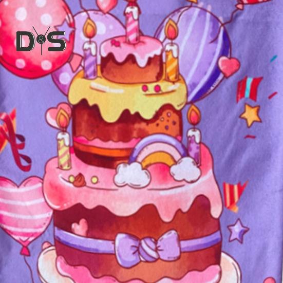 2 Pcs Chair Covers Colorful Cartoon Print Reusable Washable Classroom Birthday Back-to-School Party Decor Chair Seat Decoration Chair Back Cushions