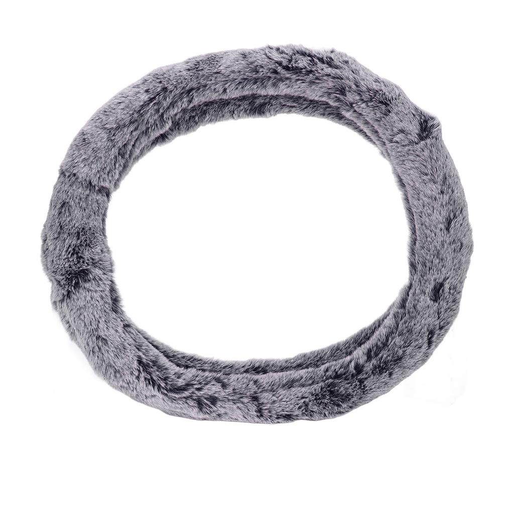 15 Inch Steering Wheel Cover Imitation Wool Plush Auto Steering Wheel or Interior Accessory for Men Women
