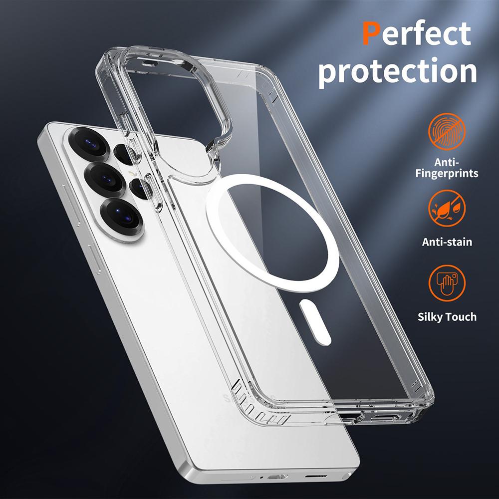 Al Clear Magnetic Phone Cases For Samsung Galaxy S26 S2 S24 S 26 Ultra Plus S26Ultra For Magesafe Transparent Back Cover
